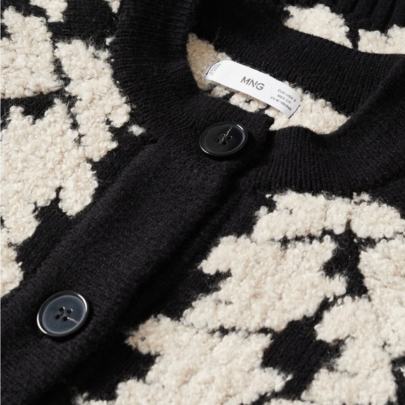 MANGO Houndstooth Cardigan size M - Picture 5 of 9